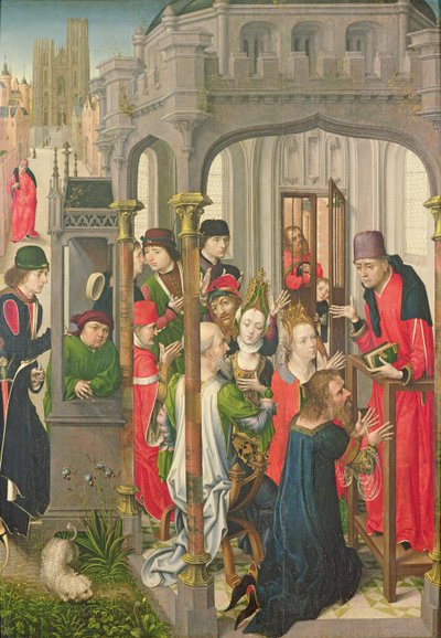 Enseñanza Pastoral, c.1470 de Master of the View of St. Gudule